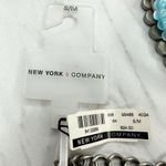 New York & Company Blue Beaded Chain Belt Y2K Festival ✨ Silver Photo 10