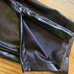 H by Halston Faux Leather Pants Size Medium Black High Rise Women's Biker Pants Ankle Zipper Photo 6