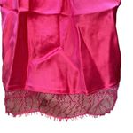 Naked Princess Silk Ella Deep V Chemise Sleep Lingerie Dress NWT Size Small Pink Photo 4