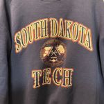 Jansport Vintage Y2K  Made in USA South Dakota Tech Crewneck Sweatshirt Navy Blue Photo 1