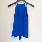 Lavender Brown  Blue Silk Tie Front Cami XS Photo 4