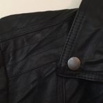 Rock & Republic Womens XL MOTO Jacket Buttery Vegan Leather Black Crinkled Style Photo 4