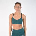 Fleo Reinette Sports Bra Teal Spruce Activewear Size S Green Photo 5