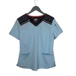 Dickies  #DK740-Skylight.‎ V-Neck Top. Scrub Medical Size Medium Photo 1
