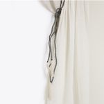 ZARA Kaftn Bead Beaded Sequin Belted Flowy Tribal Print Pattern Striped Dress Photo 9