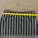 Forever 21 black and gray stripped soft & stretchy mini pencil skirt size medium Photo 4