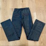 The Kript Dolls Kill -  Kalki Vegan Leather Pants with Circular Top Stitching Photo 6