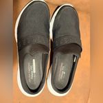 Skechers  Men's Black and White Slip-On Loafers Photo 5