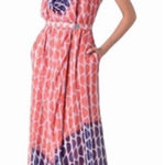 Diane Von Furstenberg  | Naira Bis 100% Silk Geometric Drapey Maxi Dress size 2 Photo 0