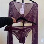 Savage X Fenty Gift Me More Bikini Panty‎ Starry top size M Purple Size M Photo 5