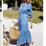 Emerson Fry India Collection Frances 3 Blue Danube Dress M NWT Little Marigolds Size M Photo 1