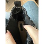 Forever 21 Black Faux Suede Ankle Boots Heeled Size 9 Round Toe Pull On Photo 5