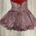 Sherri Hill DRESS Pink Glitter Cocktail Hoco SZ 14 Photo 5