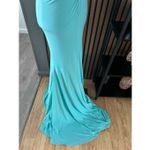 Homecoming or prom dress mint green size 0 fancy with rhinestones sleeveless lon Photo 3