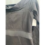 Love x Design Bodycone Dress Womens Large Black Mesh Panel Off The Shoulder B63 Photo 2