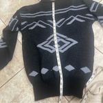 WOMENS MEISTER grey black??SKI SWEATER Large grey HONG KONG 100% new wool Photo 7