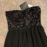 Miss Chievous NWT high low formal sequin dance & holiday dress Photo 2