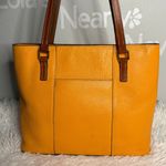 Dooney & Bourke  Orange Pebbled Grain Lexington Tote Photo 2