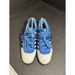 Adidas  Powerlift Men's Power Lifting Shoes White Blue Q33821 Size 6 Womens 7‎ Photo 1