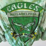 Philadelphia Eagles Reworked Tie Dye Long Sleeved Top Size Medium Vintage Green Photo 1