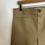 Ann Taylor Loft Citizen Twill Full Length Wide Leg Pant Womens Size 14 Tall Khaki Tan NWT Photo 3