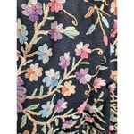 Elegant Floral Embroidered Blazer Jacket Black Multi Photo 3