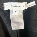 Good American NWT  Good Waist Jogger Sweatpant in Black - Size 1 (Small) Photo 2