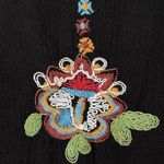 Free People Black Oxford Embroidered Long Sleeve Back Cut Out Mini Dress Women S Photo 9