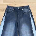 BDG  - Jaya Side Zip Baggy Jeans in Black & Gray Photo 2