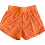 Lululemon Women’s Size 6 Poco Logo Foil Print Orange Hotty Hot 4" Shorts Photo 4