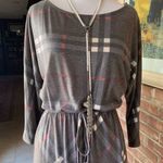 12PM by Mon Ami  Charcoal Plaid Dress Small S Photo 1