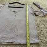 American Eagle  Women's Soft & Sexy Striped V-Neck Top Shirt - Size Medium Photo 4