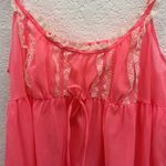 Victoria's Secret Victoria’s Secret Neon Pink Sheer Nightie Size M Lace Trim Photo 1