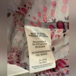 Theory  Floral Pink Sheer Silk Cotton Blend Tunic Top S/P EUC Photo 4