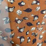 Infinity Scarf Bird Print Gauzy Brown Semi Photo 8