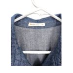 Marine layer  XS Joni Jumpsuit Dark Denim One Piece Outfit Wide Leg Short Sleeve Photo 5