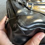 BUXTON Black Leather Shoulder Tote Bag Laptop Computer‎ Travel Bag Large Case Photo 10