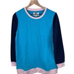 Lands' End Serious Sweats Crewneck Long Sleeve Sweatshirt Womens Size Small Blue Photo 0