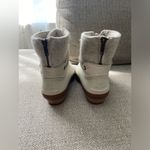 Sperrys Saltwater Tide Wool Ivory Cream Embossed Rain Duck Wedge Boot size 6 Photo 6