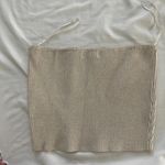 Kendall + Kylie gold tube top Photo 1