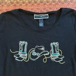 Karen Scott  SPARKLY WESTERN COWBOY HAT BOOTS TEE Photo 1