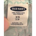 Old Navy 🩵🩵 Women's Aqua Tank Top With White Floral Print, XS🩵🩵 Photo 1