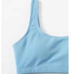 SheIn Medium High waisted cheeky baby blue scoop neck bikini​ Photo 4