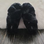 PINK - Victoria's Secret Victoria Secret PINK Faux Fur Slippers Women's Size 9-10 Photo 3