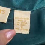 Victoria's Secret Vtg Gold Label Green Satin Button Down Sleep Shirt S Designer Photo 8