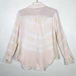 Free People  Artisan De Luxe Light Pint Tie Dye Long Sleeve Button Up Shirt Photo 1