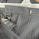 Unbranded Size 16 Lined Black & Tan Pin Striped Dress Pants with Wide Leg Photo 9