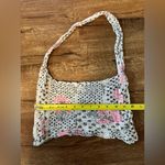 Free People Boho Chic Tote Handbag Small Floral Muslin Gauze Reusable Photo 4
