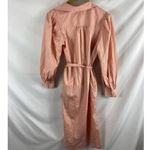 A New Day  pink button front shirt dress size small Photo 5