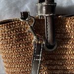 Coastal Grandma Mini Wheatstraw Tote Crossbody Strap Bag Brown Photo 4